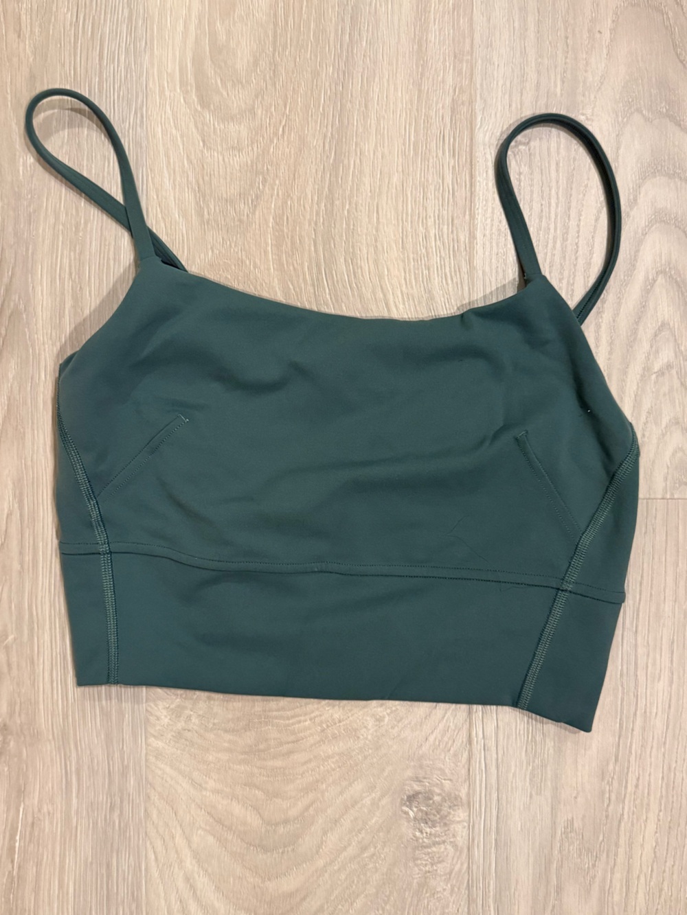 lululemon athletica ever green teal  Strappy Crop